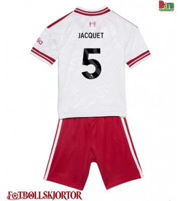 Liverpool Jeremy Jacquet #5 Borta Kläder Barn 2026-27 Kortärmad (+ Korta byxor)